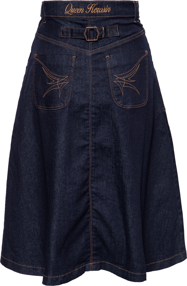 QueenKerosinDamenDenimSwingrockQK5200715000DarkblueRinsedWash-4XL