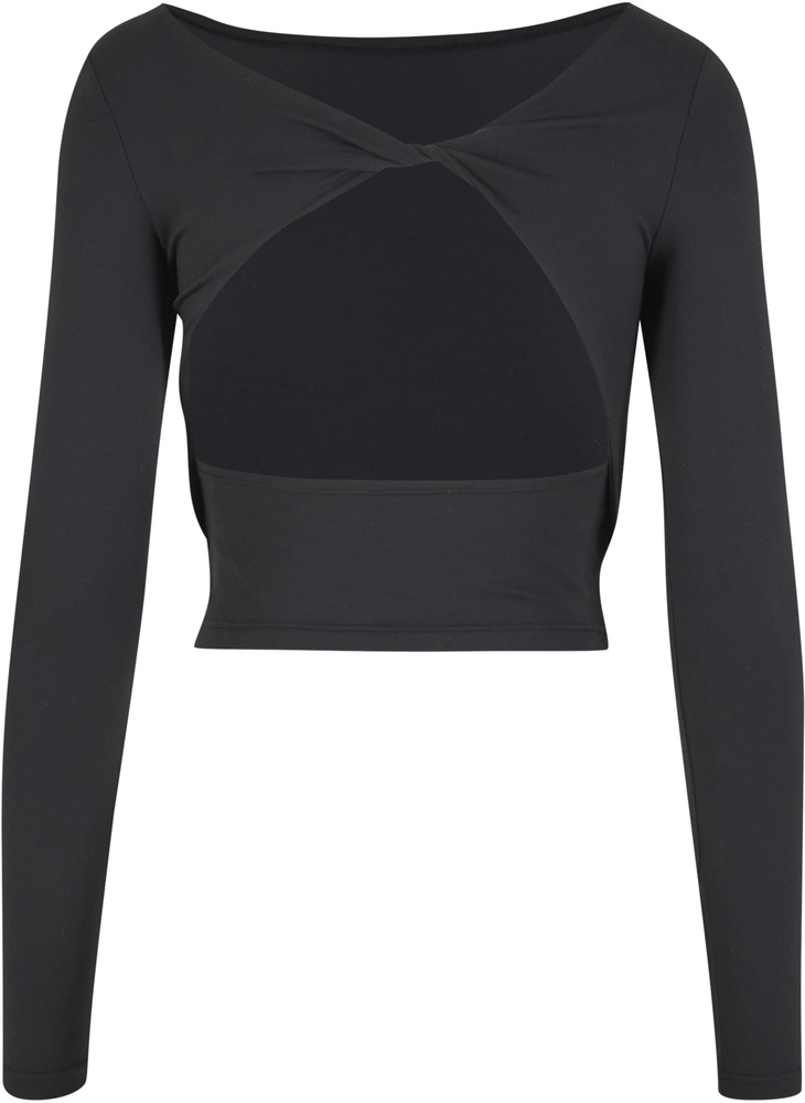 UrbanClassicsDamenLadiesSlimFitLongsleeveTB7721Black-L