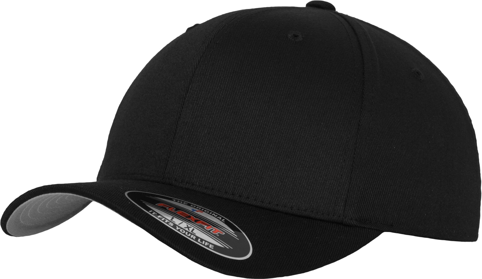 YUPOONGIncCapFlexfitWoolyCombedCapinBlack-grey-SM
