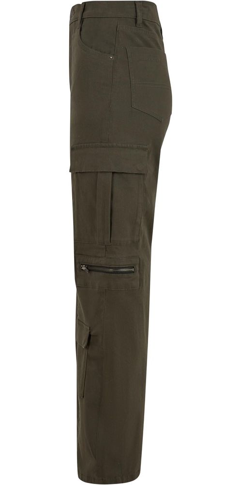 UrbanClassicsDamenLadiesLooseUtilityStretchTwillPantsTB6924Blackolive-26