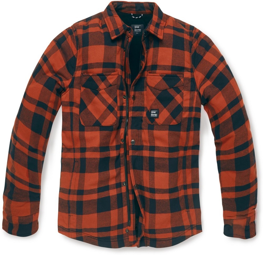 VintageIndustriesHolzfller-JackeDarwinShirt-JacketOrangeCheck