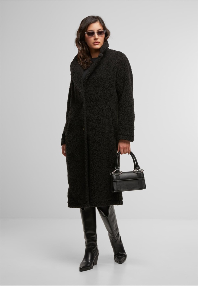 UrbanClassicsDamenMantelLadiesTeddyLongCoatTB7936