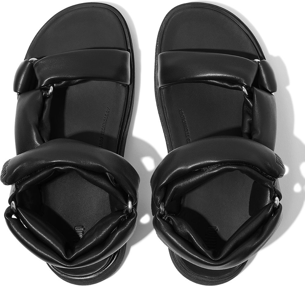 FitFlopDamenSandalenGen-FFSoft-LeatherBack-StrapSandalsIZ8AllBlack-36