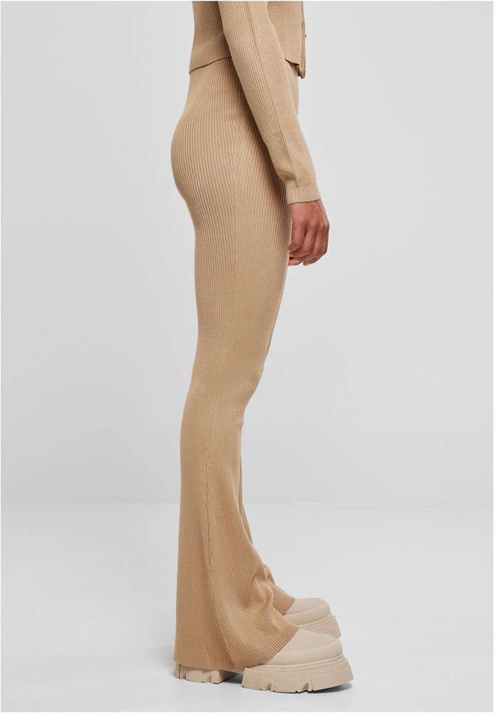 UrbanClassicsDamenLadiesRibKnitBootcutLeggingsUnionbeige-3XL