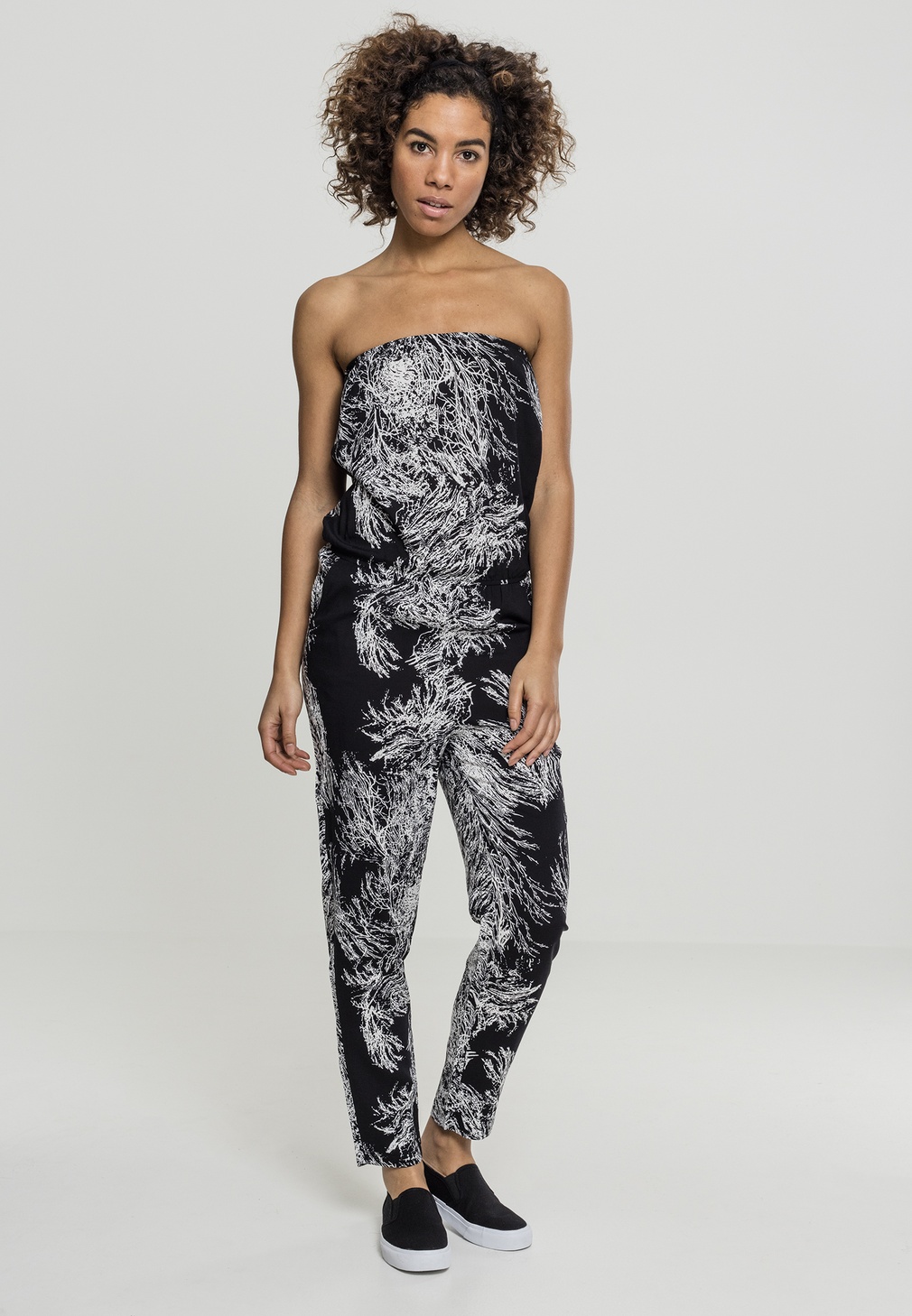 UrbanClassicsDamenJumpsuitLadiesViscoseBandeauJumpsuitLimb-L