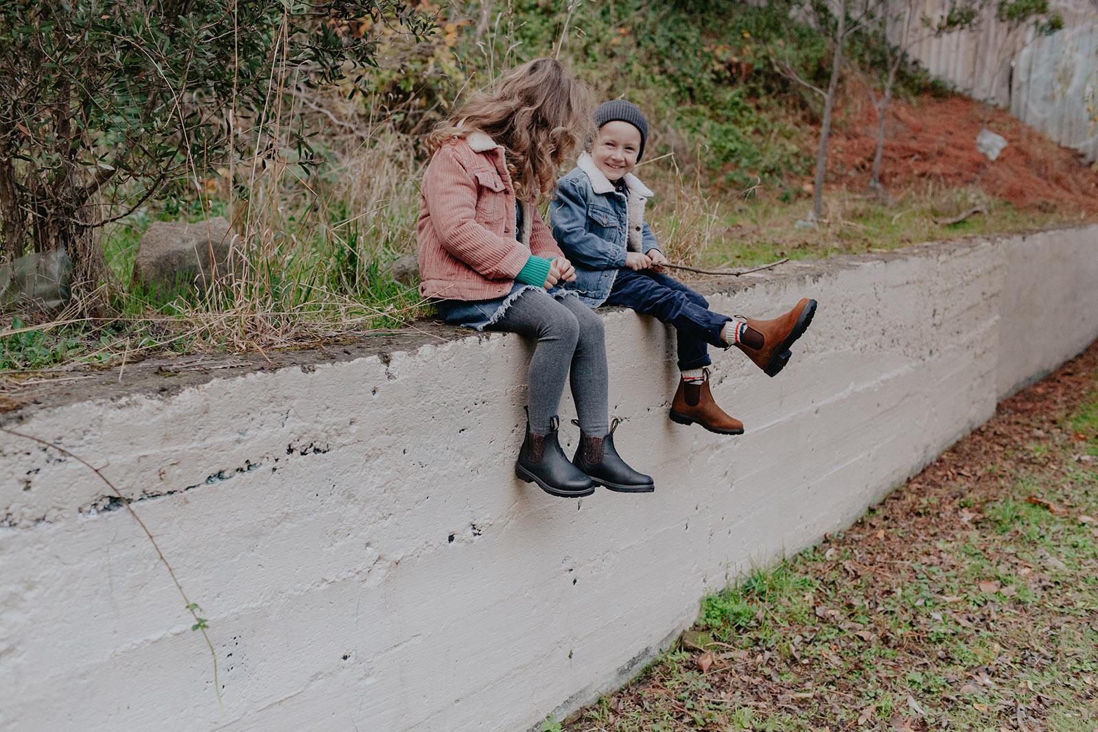 BlundstoneKinderStiefelBoots1992LeatherKidsBlackBronzeGlitter