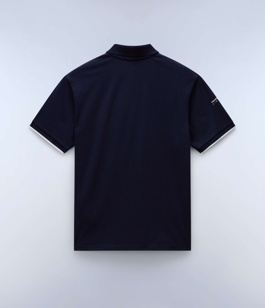 NapapijriPoloShirtE-BadgeSumNP0A4IDAWhiteHeron-XS
