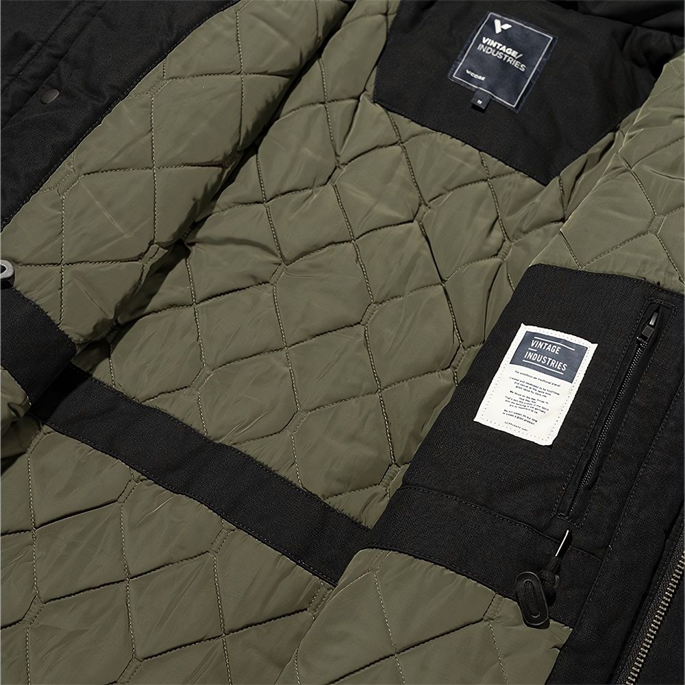 VintageIndustriesWinterjackeOrtonM65PaddedJacket2221Black-S