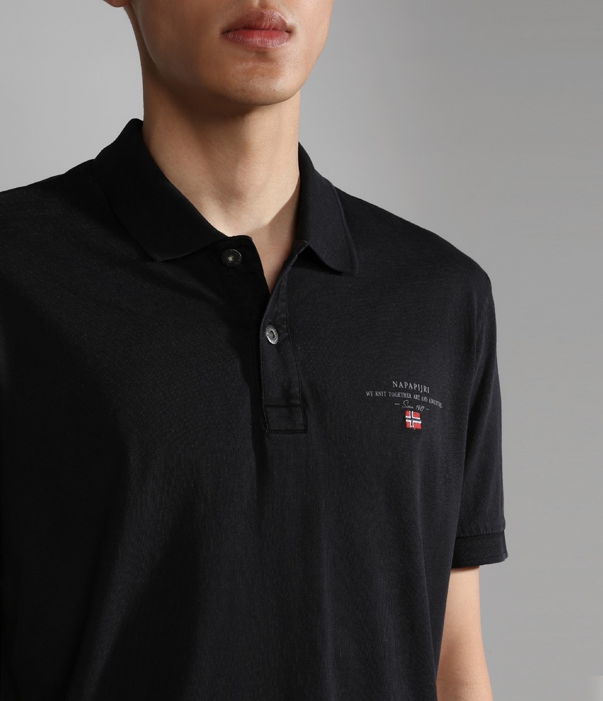 NapapijriPoloShirtElbasJerseyNP0A4GB4Black-XS