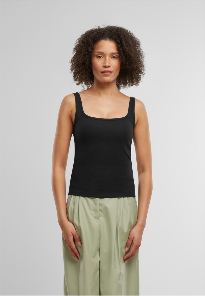 UrbanClassicsDamenLadiesWideNeckRibTop2-PackTB7513ABlack-3XL