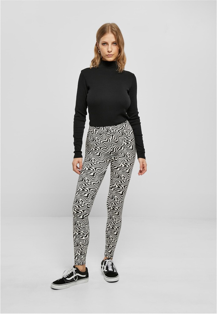 UrbanClassicsDamenLadiesSoftAOPLeggingsPsychedelicblack-3XL