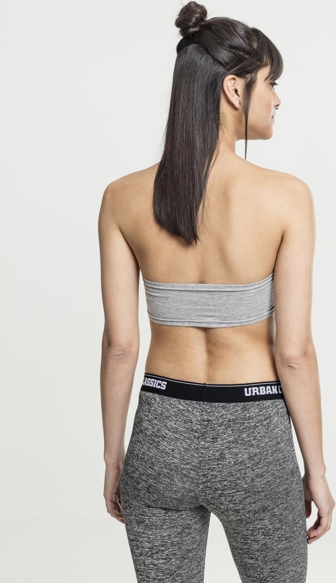 UrbanClassicsFemaleShirtLadiesBandeauTopGrey-L
