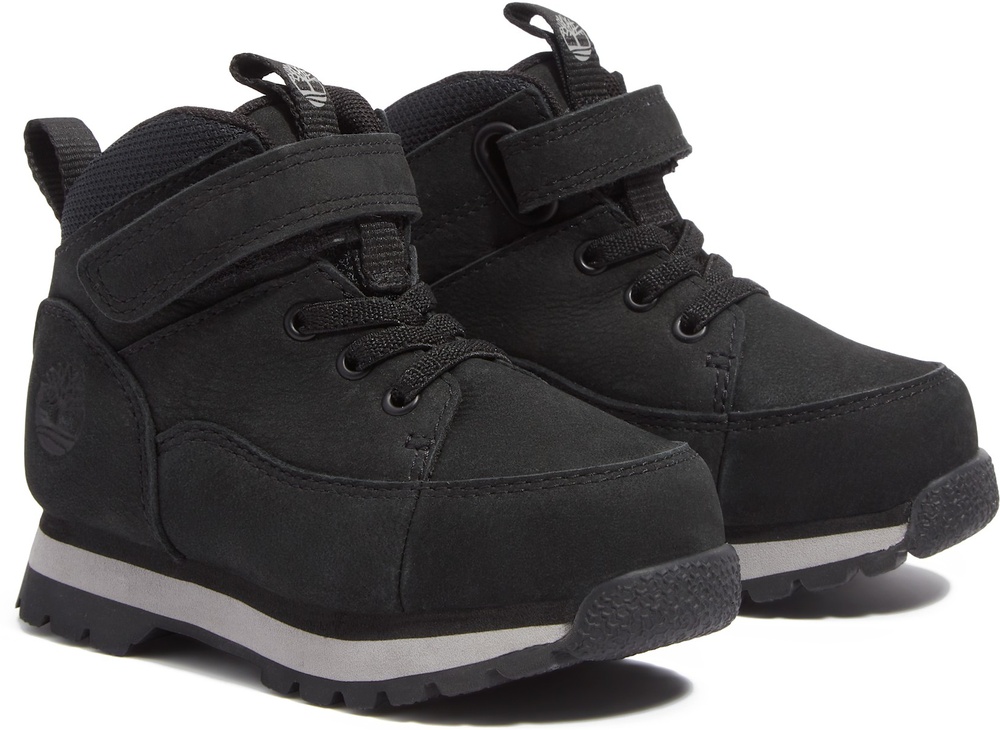 TimberlandKinderStiefelEuroRockMidHookLoopBoot0A6D86BlackNubuck-29