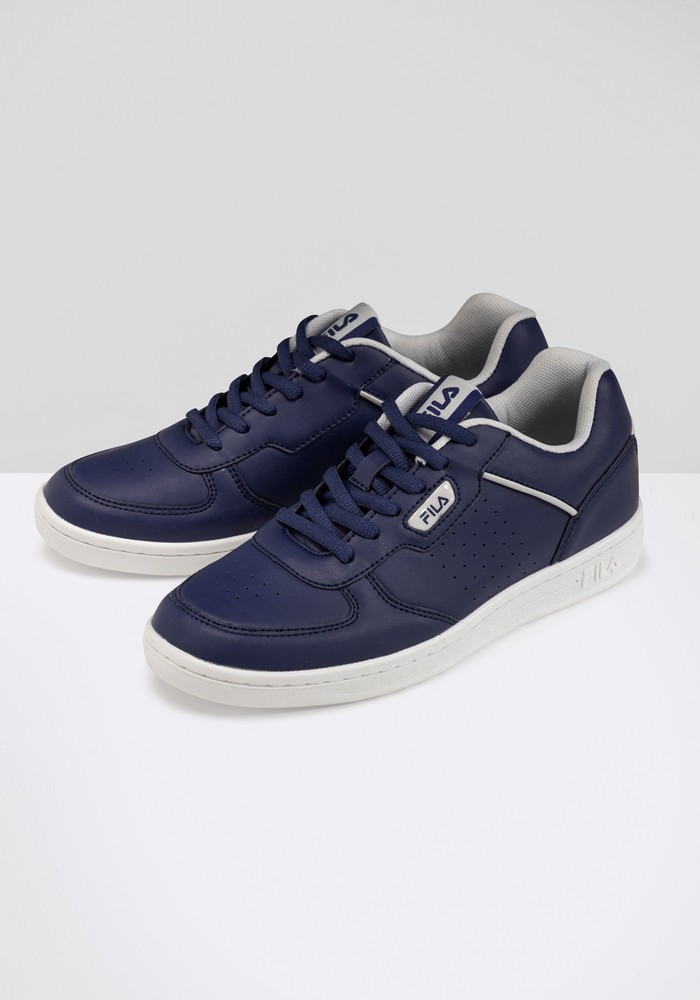FilaTeensUnisexTennisSneakerCCourtTeensMedievalBlue-GrayViolet-36