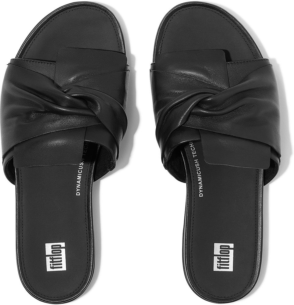 FitFlopDamenSandalenGracieSoft-TwistLeatherSlidesJA6