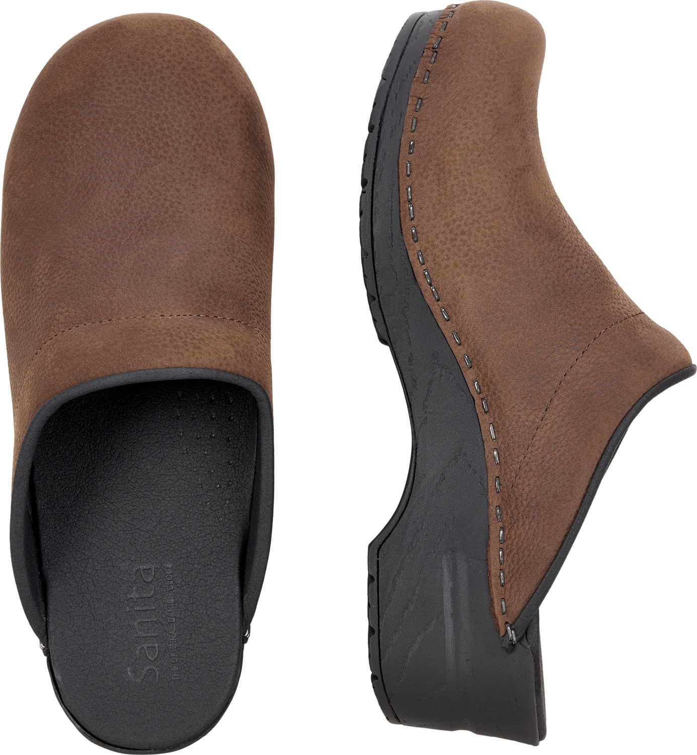 SanitaDamenOffenerClogOriginal-SonjaTexturedOilOpAntiqueBrown-37