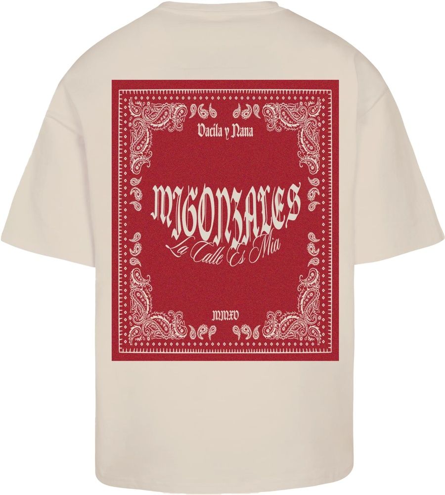 MJGONZALEST-ShirtMJGHeavyOversizedTeeTheStreetIsMineMJG12157Sand-3XL