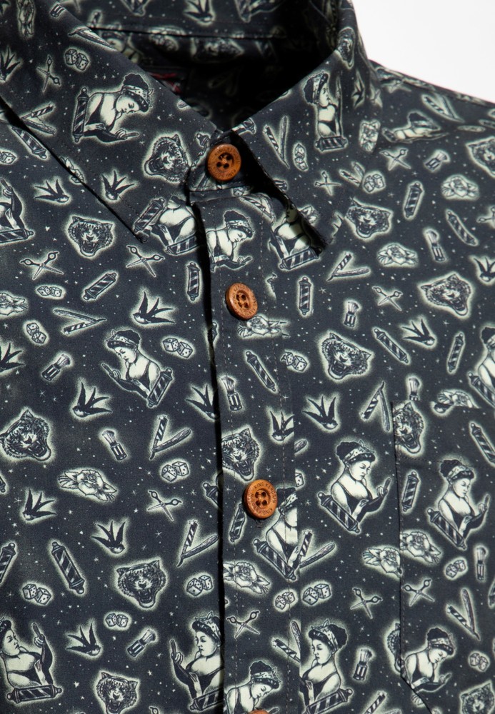 KingKerosinLangarmHemdSchwarz-5XL