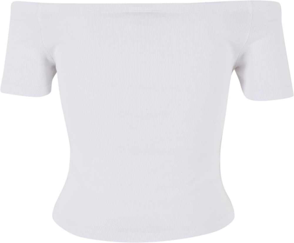 UrbanClassicsDamenT-ShirtLadiesOrganicOffShoulderRibTeeTB6184White-3XL