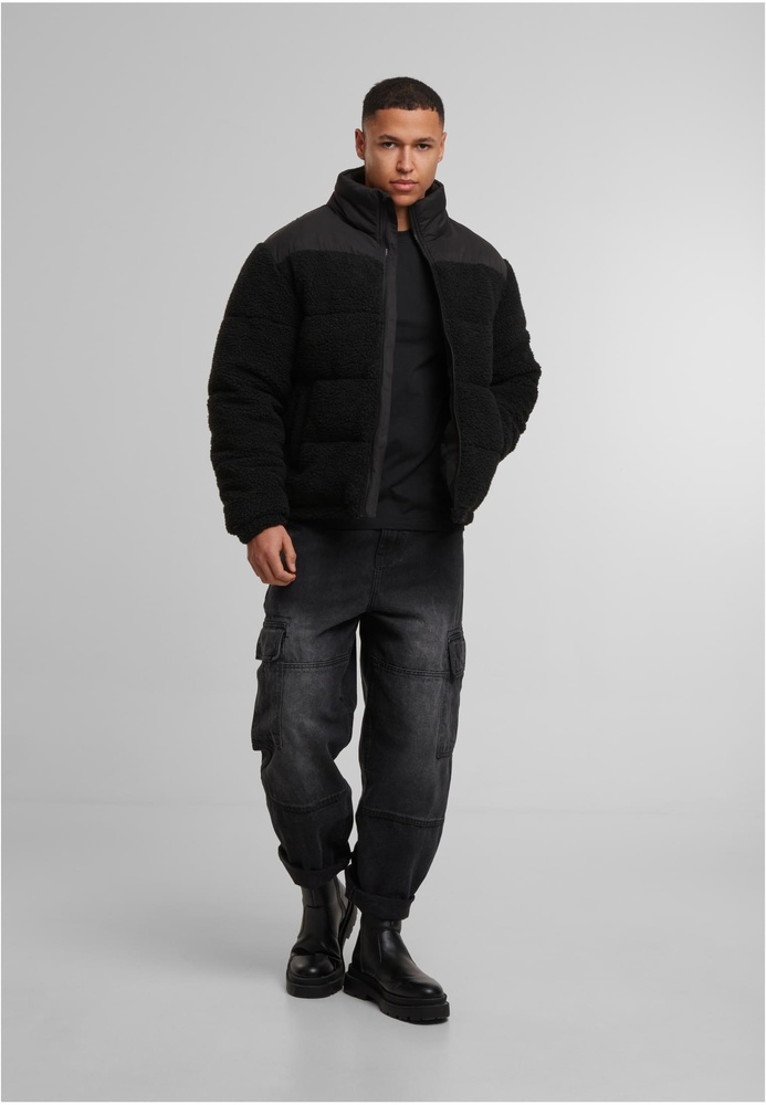 UrbanClassicsSteppjackeFabricMixTeddyPufferJacketTB7940