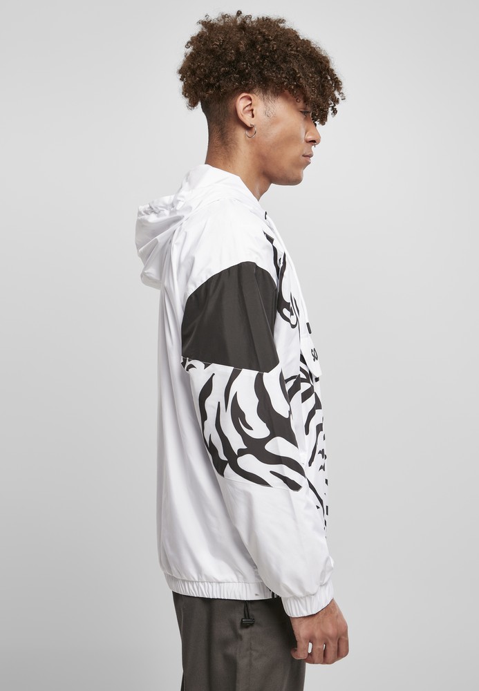 SouthpoleTigerWindbreakerWhiteBlack