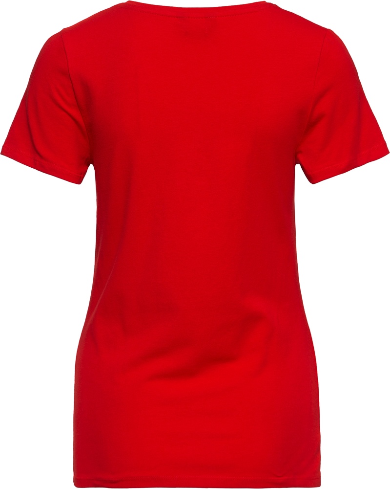 QueenKerosinDamenBasicT-ShirtIMNotYourAngelQKU31005Red-XS