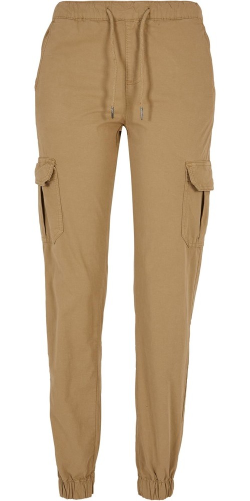 UrbanClassicsDamenHoseLadiesHighWaistCargoJoggingPantsUnionbeige-3XL