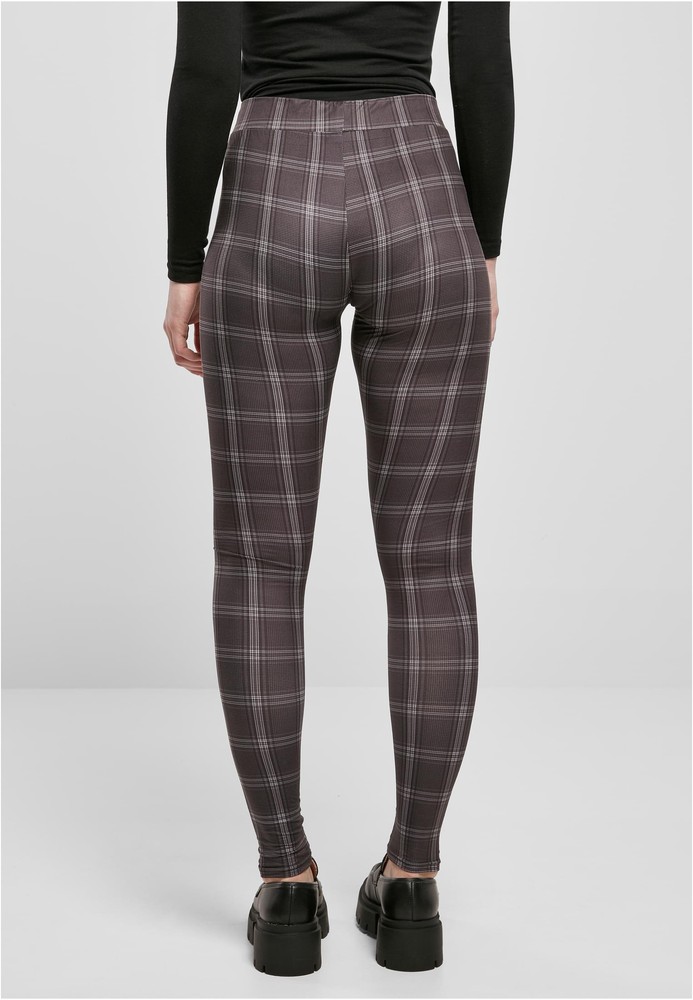 UrbanClassicsDamenLadiesSoftAopLeggingsBlackcheck-3XL