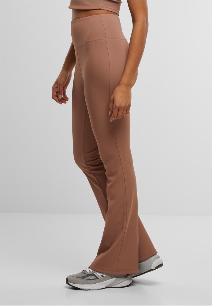 UCYogaDamenLadiesFlaredLeggingsRibTB7801LightBrown-L
