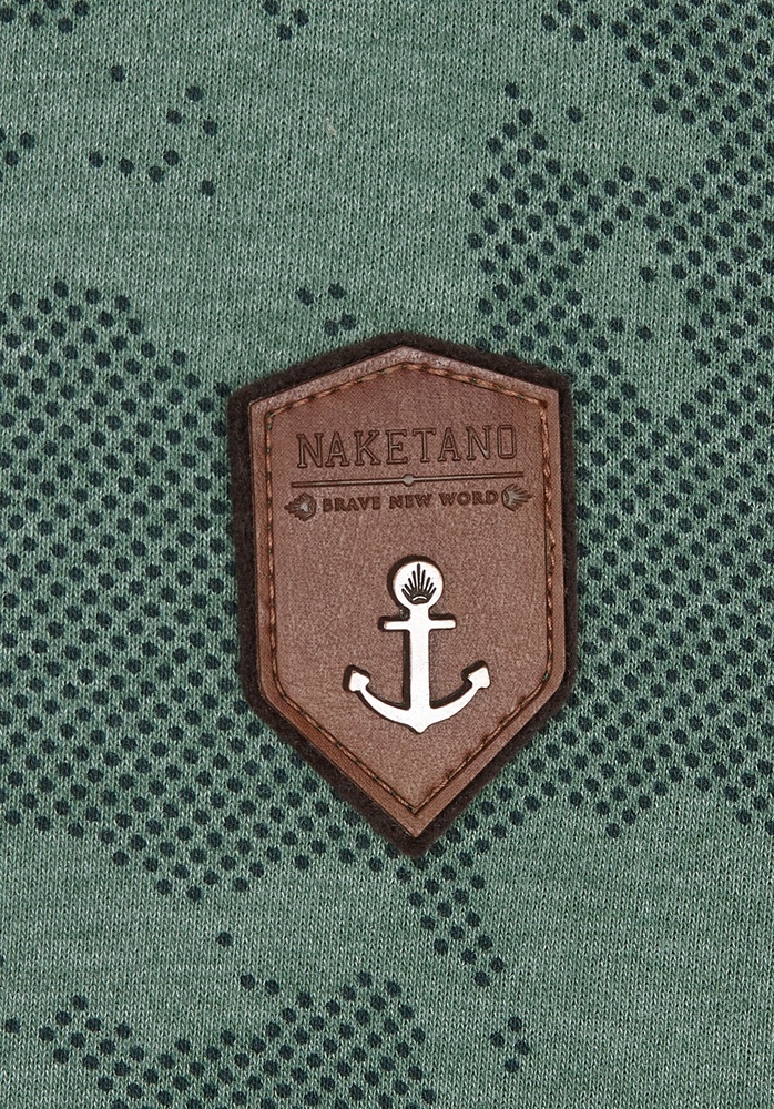 NaketanoHoodieSchwarzkopf1800-0310PineGreenMelangeCamouflage-S