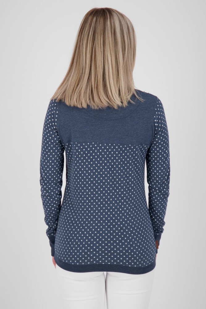 AlifeKickinDamenLeonieAKBLongsleeveMarineMelange-XL