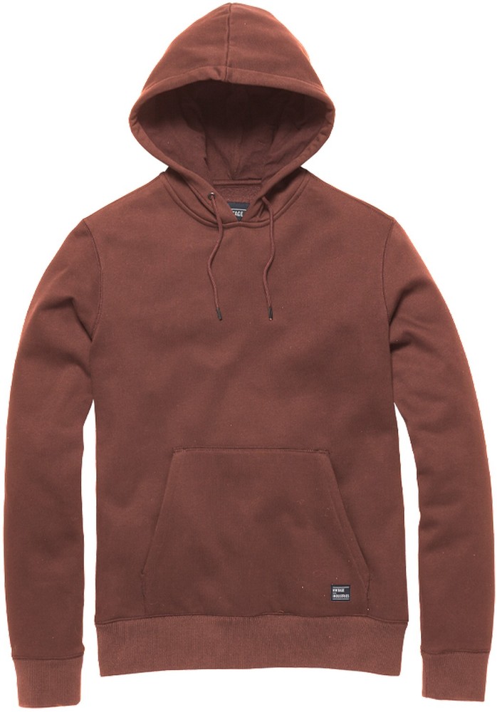 VintageIndustriesHoodieDerbyHoodedSweatshirtFadedRed-S