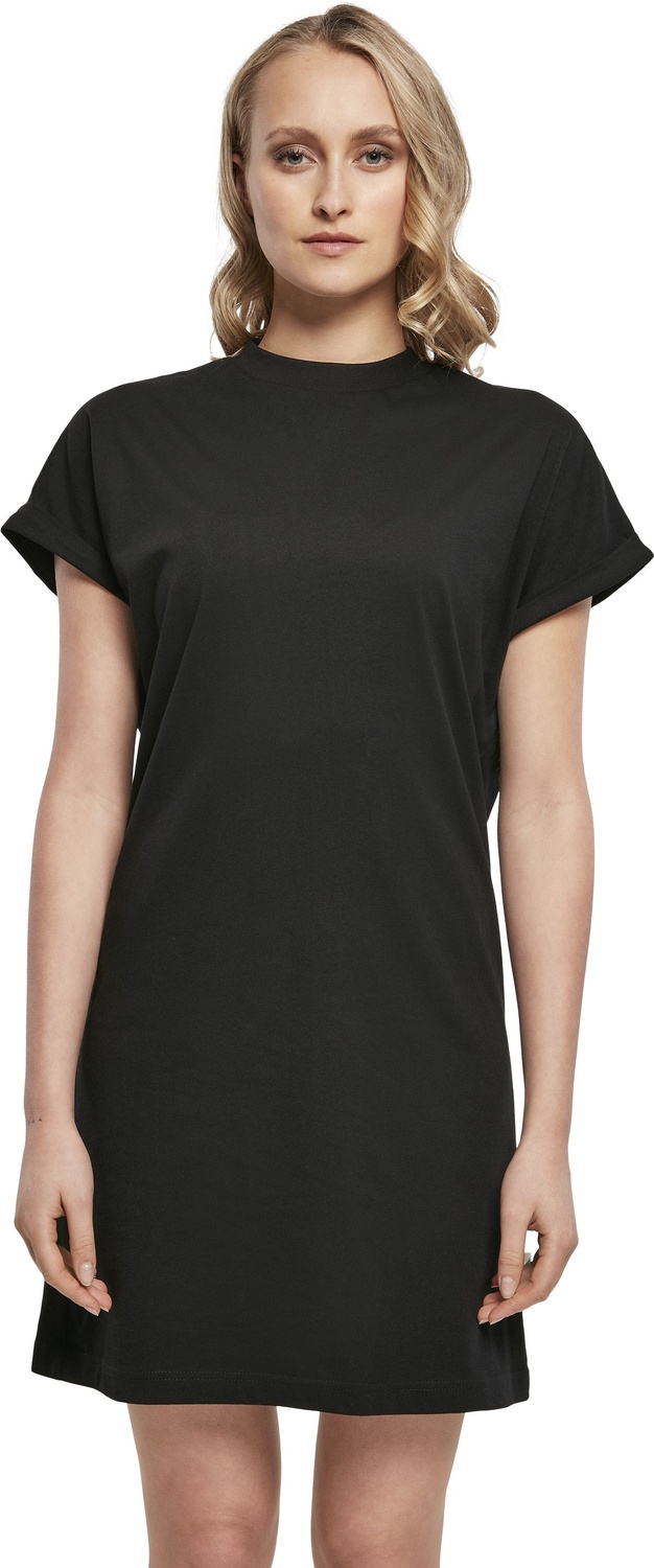 UrbanClassicsDamenKleidLadiesOrganicCottonCutOnSleeveTeeDressBlack