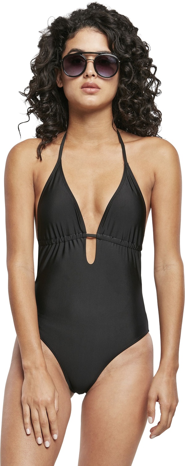 UrbanClassicsDamenBadeanzugLadiesRecycledTriangleSwimsuitBlack