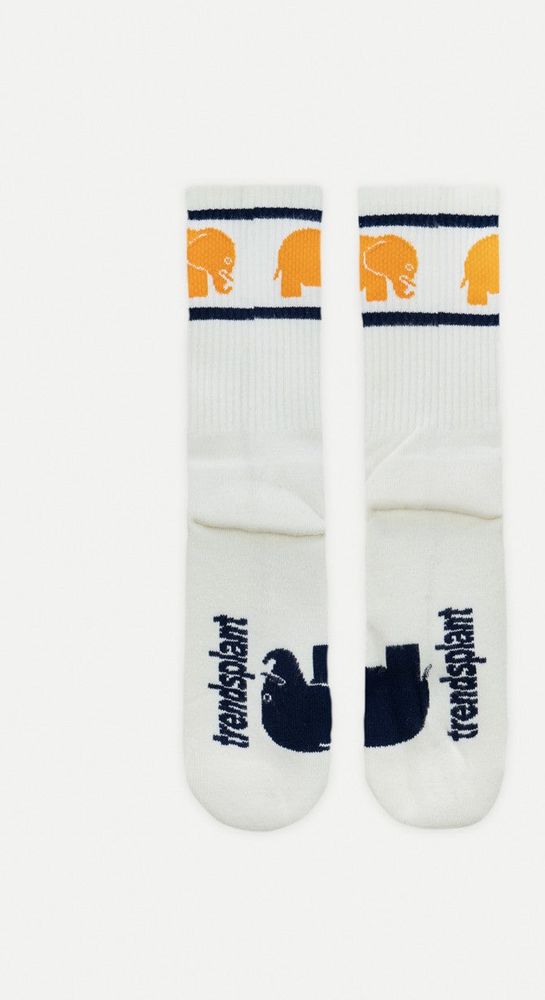 TrendsplantSockenNaturalBAthleticSocksWhite-36-385