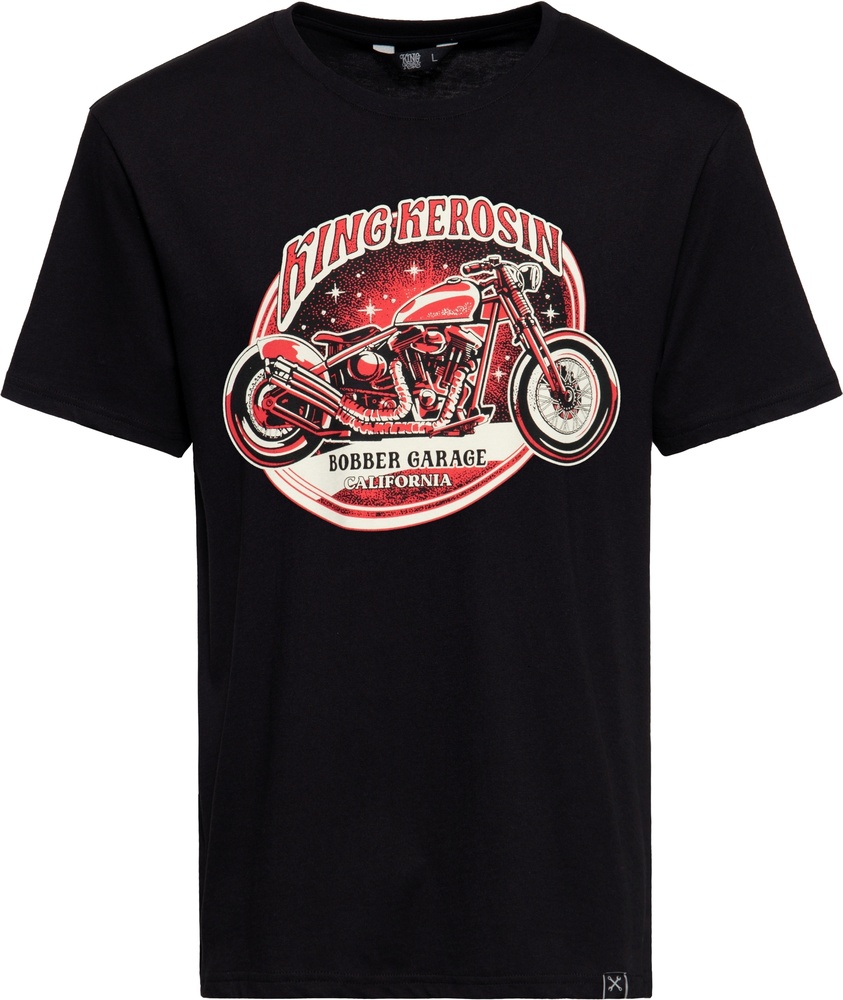 KingKerosinClassicT-ShirtFpBobberGarageKKI41054Black-S