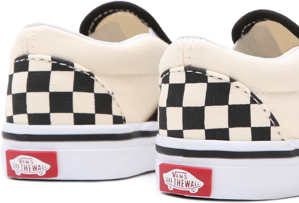 VansKinderKidsLifestyleClassicFTWSneakerTdClassicSlip-OnBlkWhtchckerboardWht