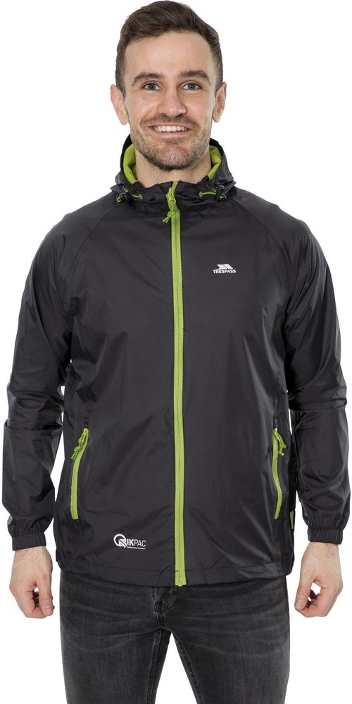 TrespassRegenjackeQikpacJacket-UnisexPackawayJacketTp75Black-L