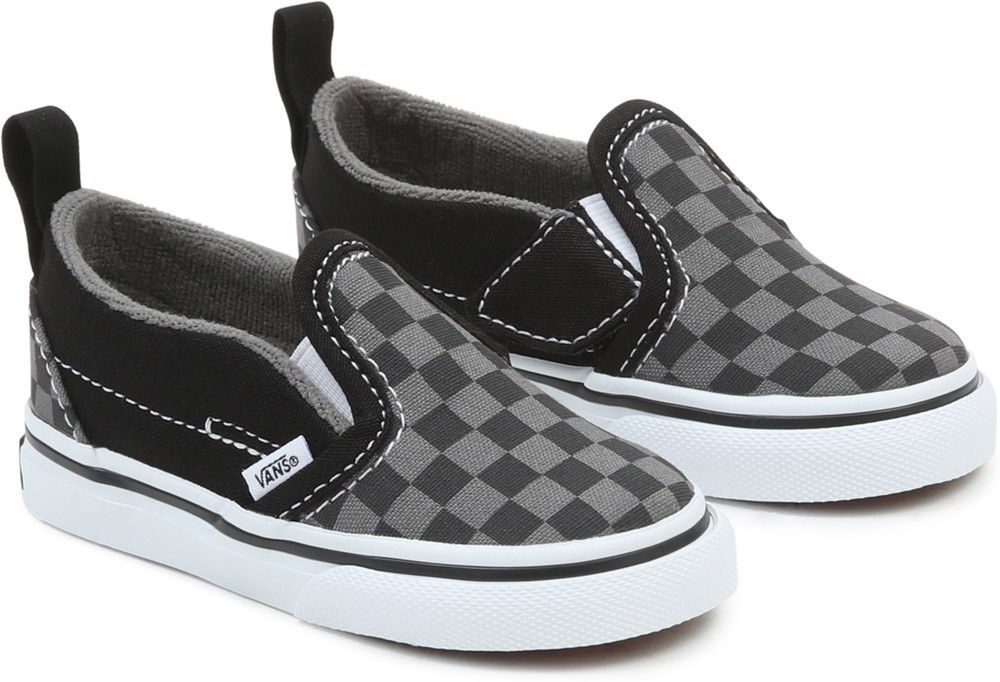 VansKinderKidsLifestyleClassicFTWSneakerTdSlip-OnVCheckerboardBlkPewter