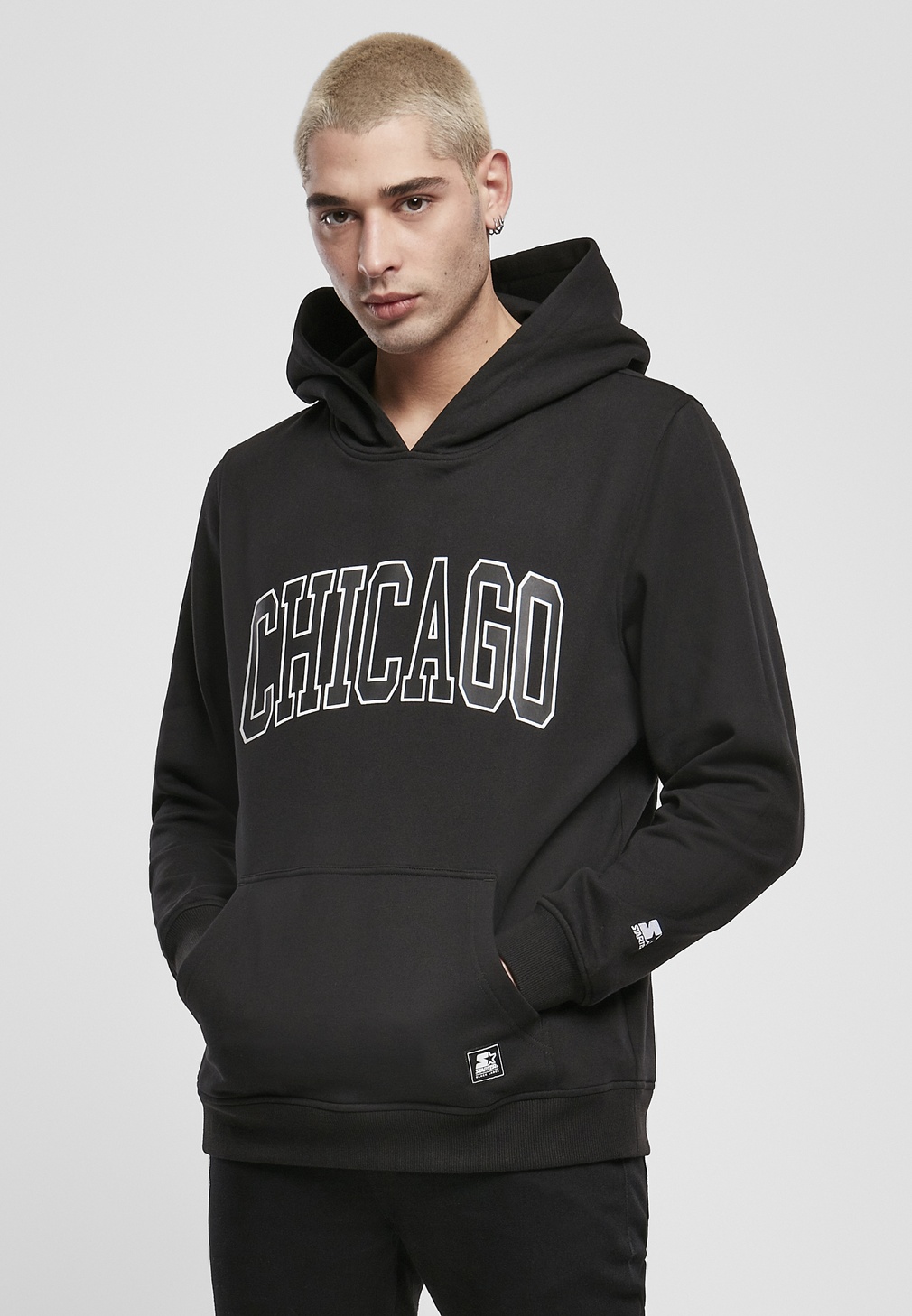 StarterBlackLabelHoodieStarterChicagoHoodyBlack