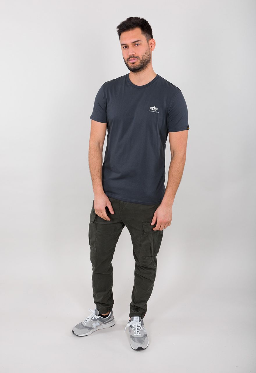 AlphaIndustriesT-ShirtBasicSmallLogoNavyBlue-2XL