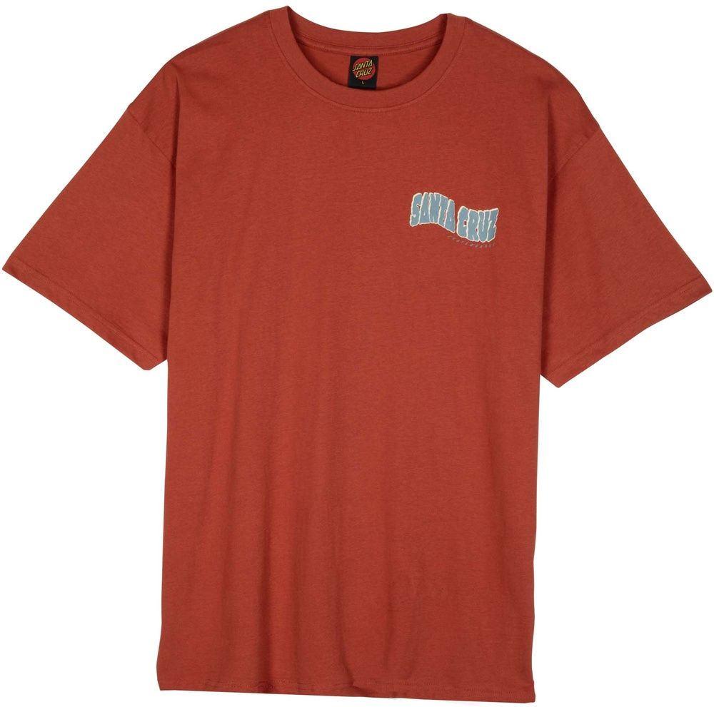 SantaCruzTikiHandStripT-ShirtSCM-T3225DarkRust-M