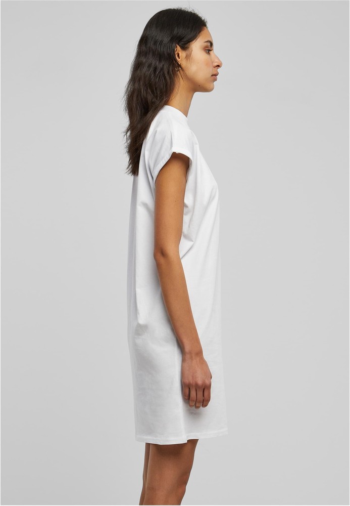 UrbanClassicsDamenLadiesTurtleExtendedShoulderDressWhite-3XL