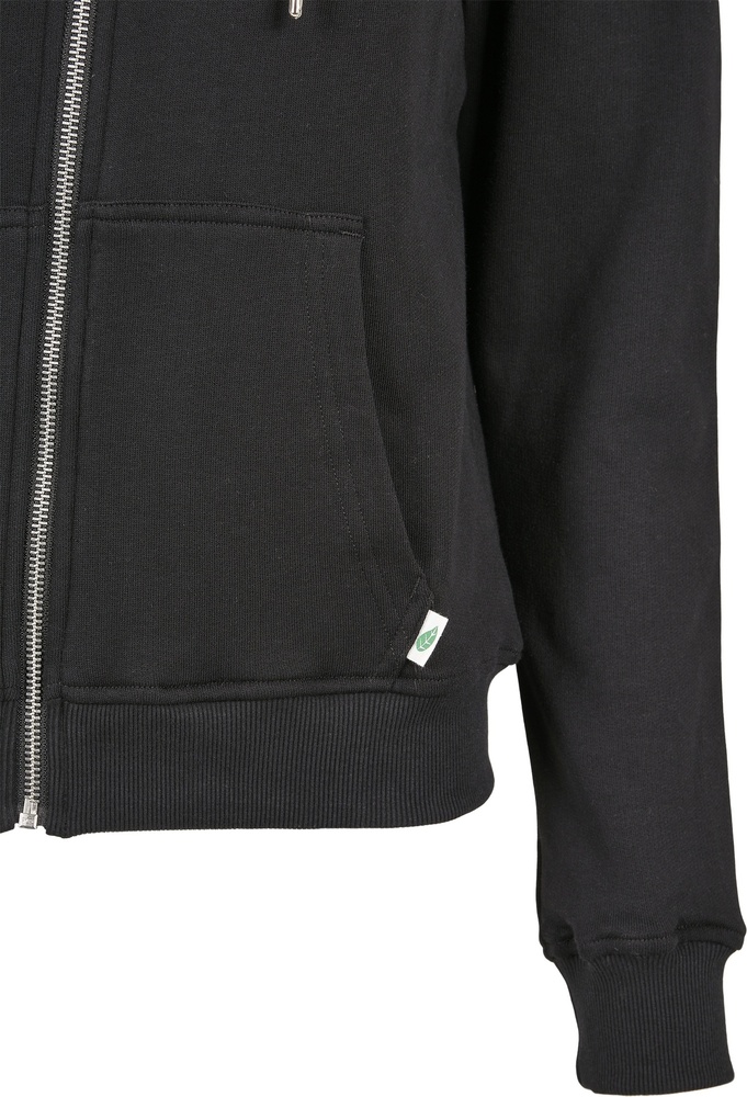 UrbanClassicsDamenHoodieLadiesOrganicTerryZipHoodyBlack-3XL