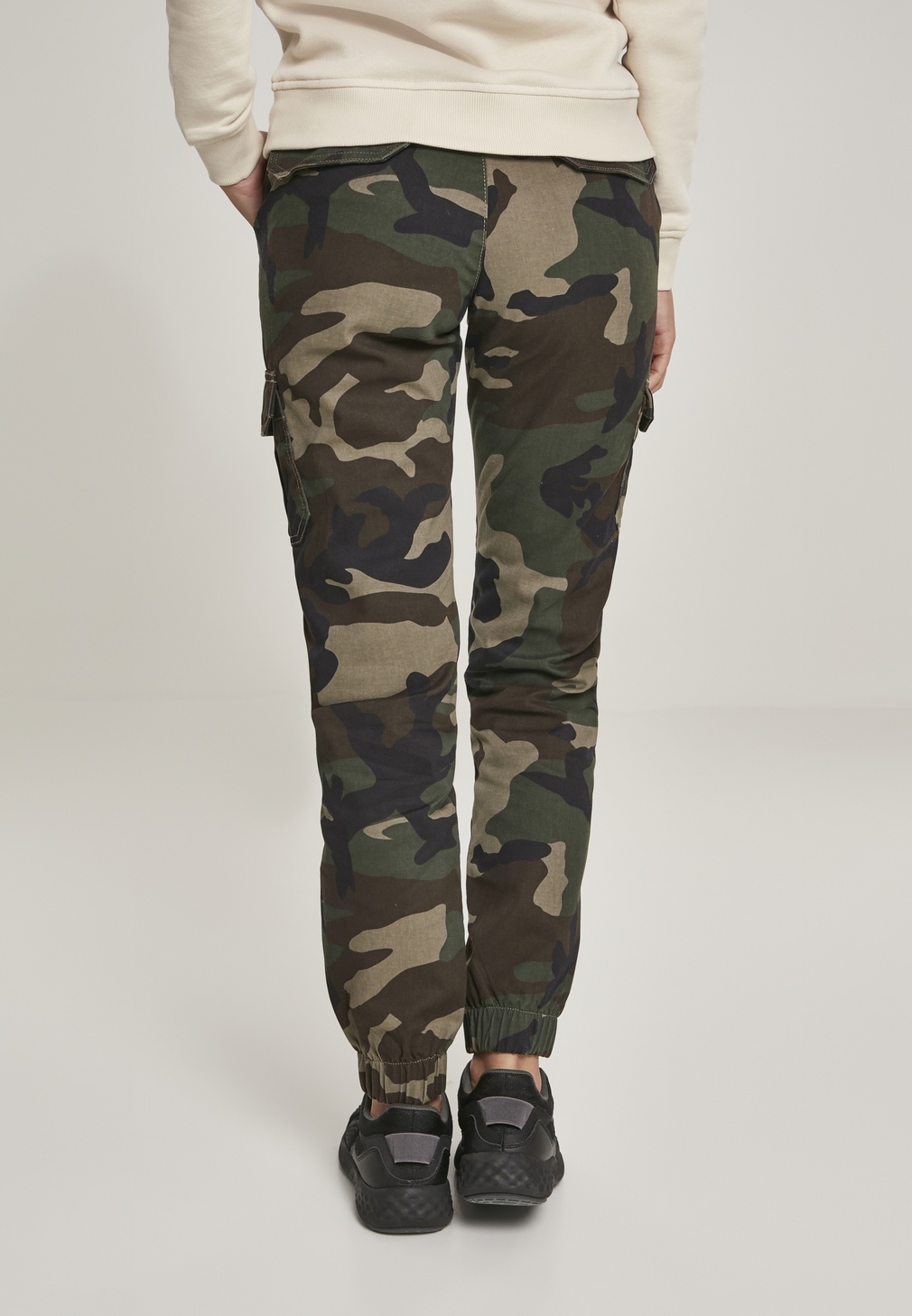 UrbanClassicsDamenHoseLadiesHighWaistCamoCargoPantsWoodCamouflage-26