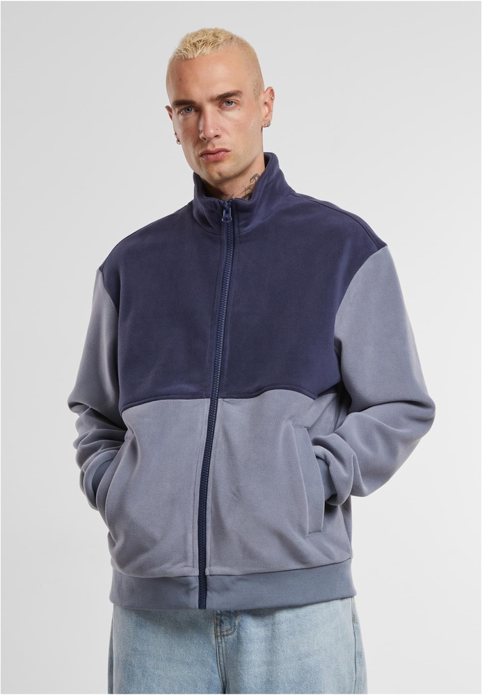 UrbanClassicsFleecejackeColourBlockPolarFleeceJacketTB7016NavyCloudsky-3XL