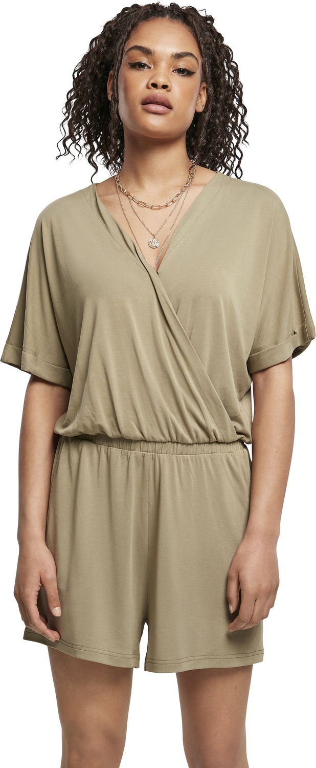 UrbanClassicsDamenOverallLadiesShortModalJumpsuitKhaki-3XL