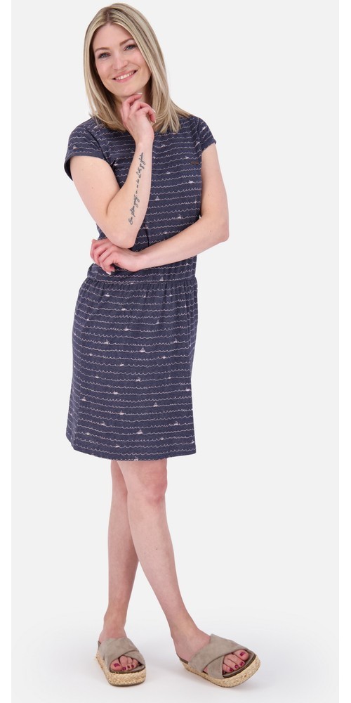 AlifeKickinDamenKleidFreizeitknielangShannaAKB62024-2301MarineMelange-XS