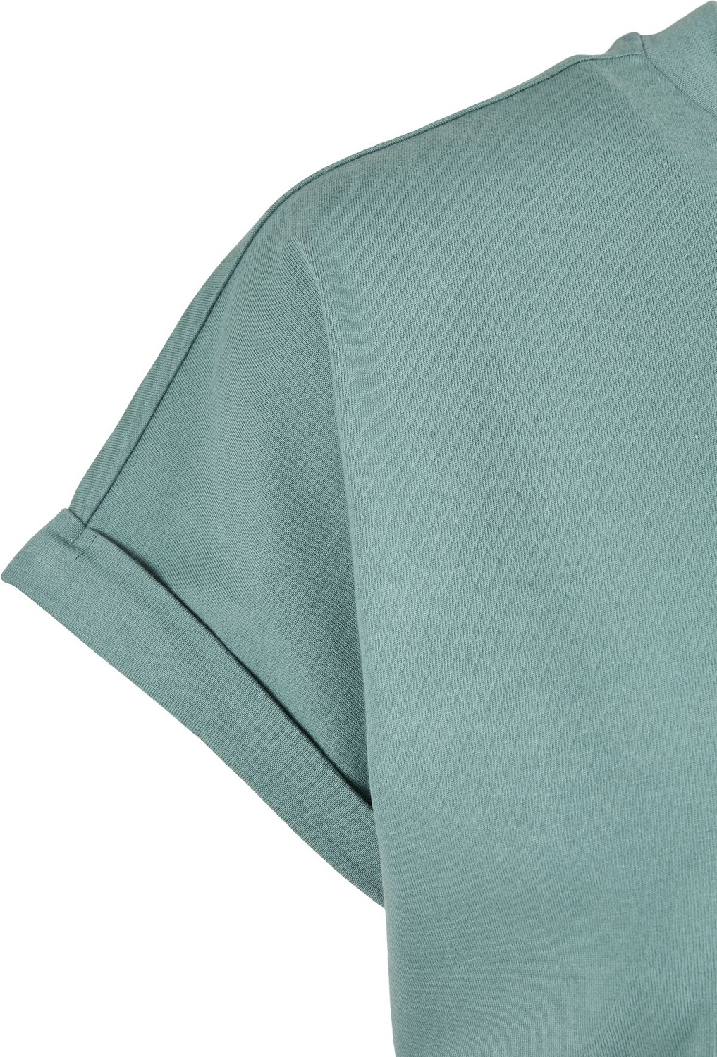 UrbanClassicsDamenKleidLadiesOrganicCottonCutOnSleeveTeeDressPaleleaf-3XL