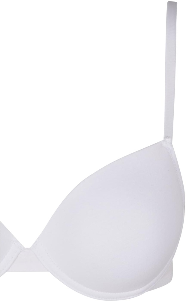 UrbanClassicsDamenBHmitBgelLadiesBasicCottonBra2-PackTB7652AWhite-70A